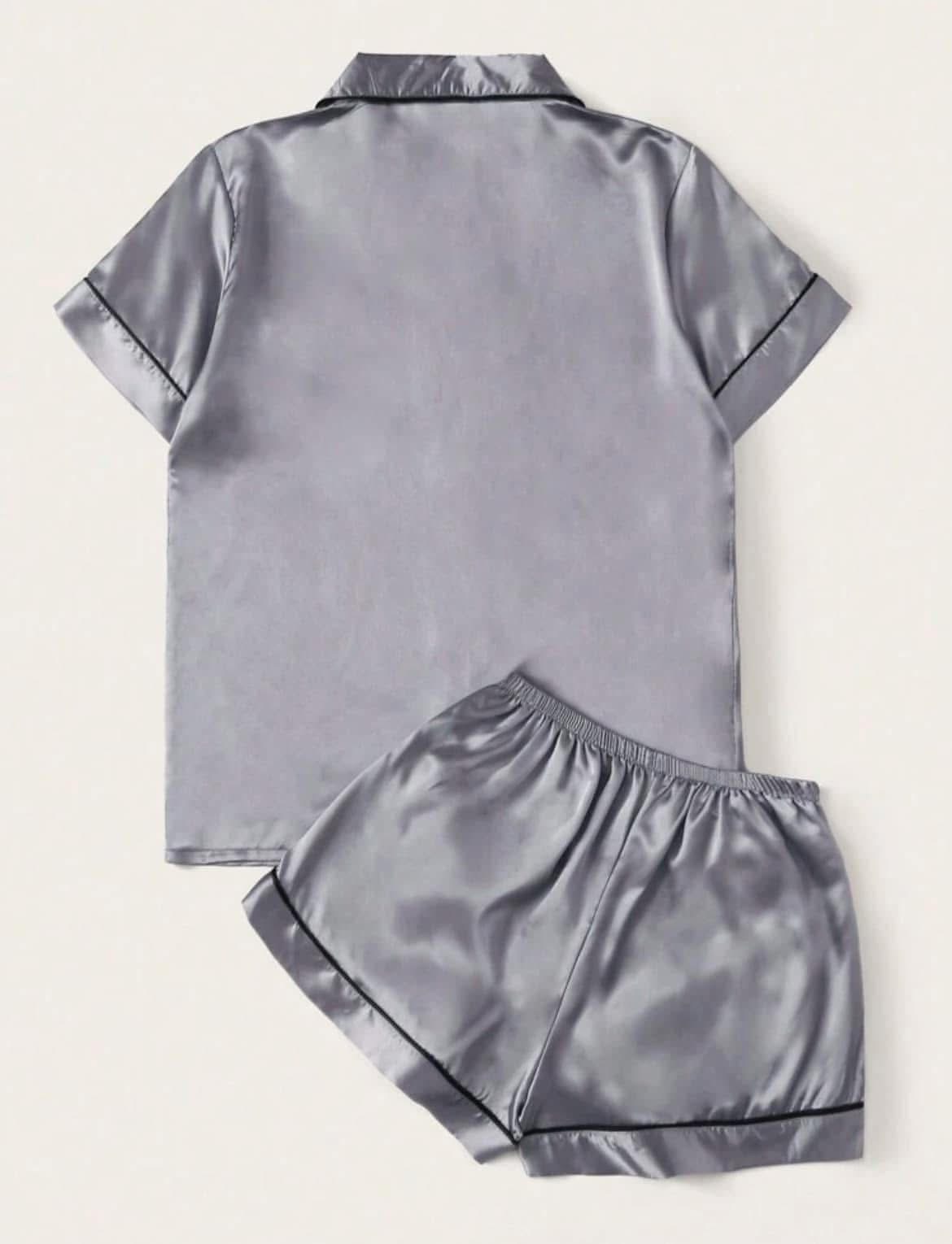 Satin PJ set image 2