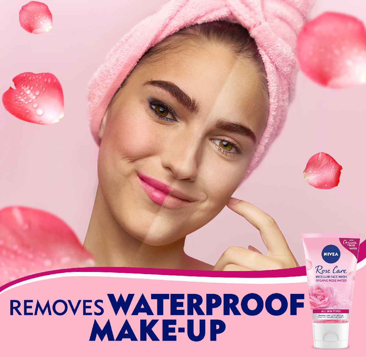 Nivea Face Wash, Organic Rose, All Skin Types image 4
