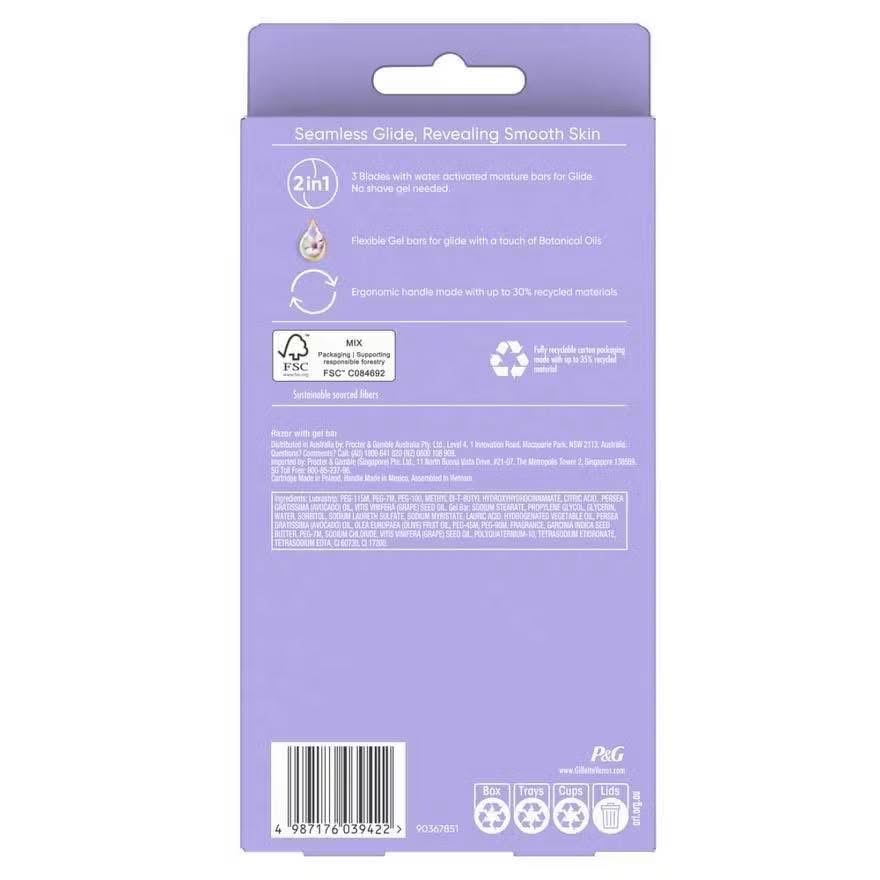 Gillette Comfortglide Razor Freesia image 3