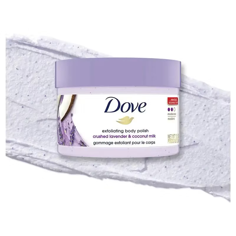 Dove Body Scrub Crushed Lavender & Coconut Milk Exfoliating body polish image 2