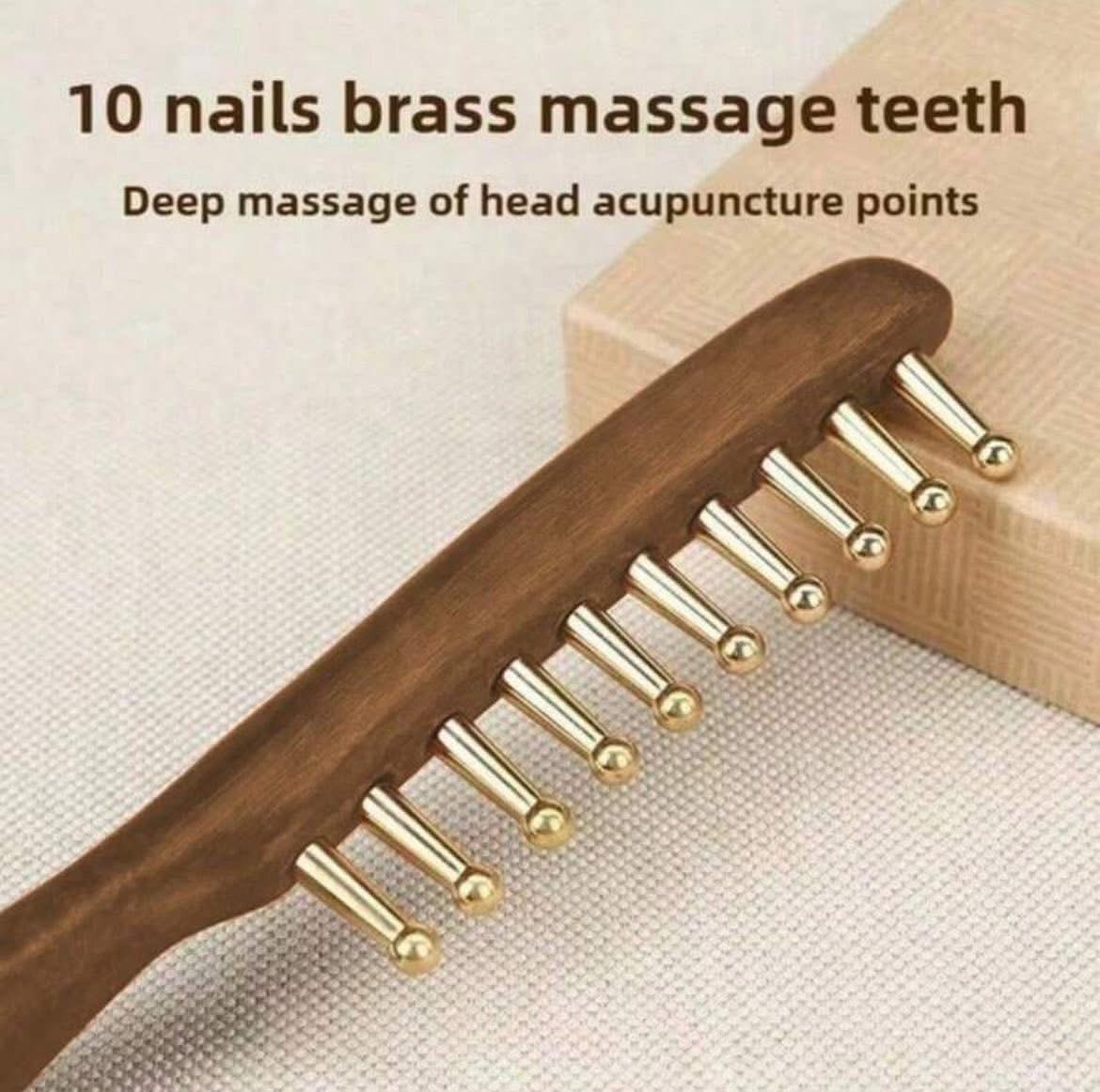 Copper Head Meridians Massage Comb image 3