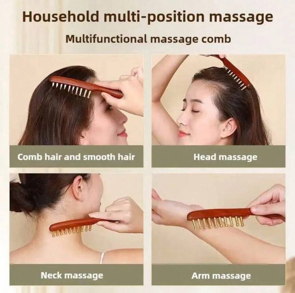 Copper Head Meridians Massage Comb image 4