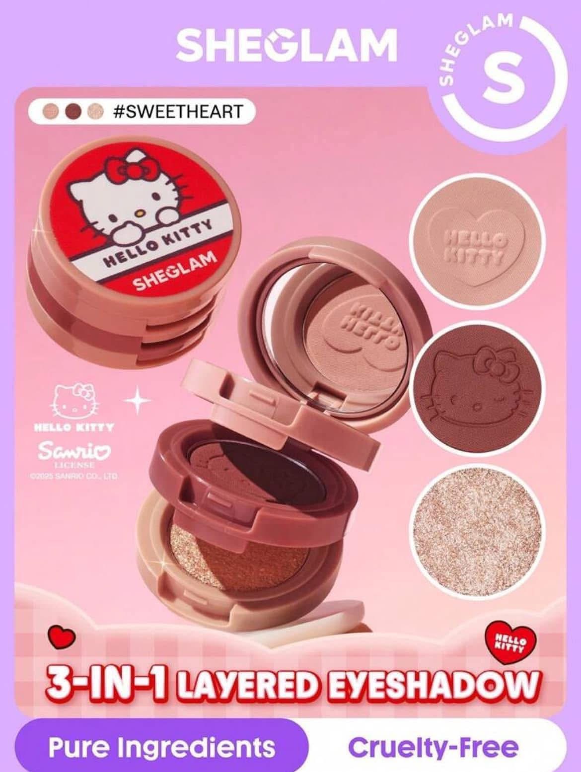 Hello Kitty｜SHEGLAM Darling Dear Shadow Stack