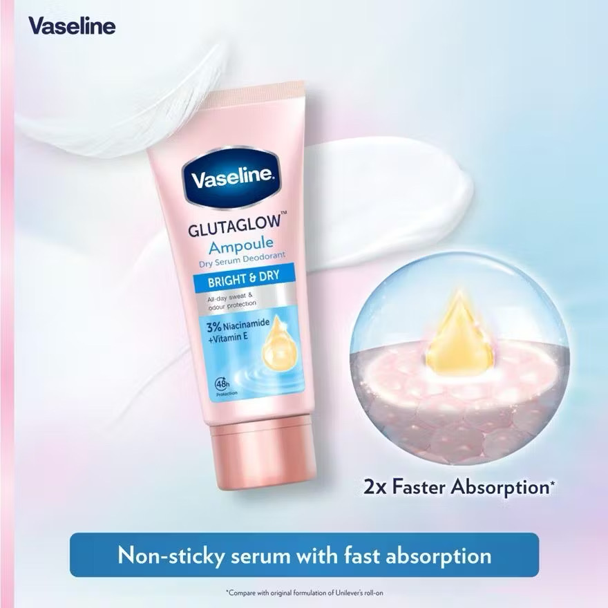 VASELINE Bright & Repair Deo Serum Bright & Dry image 2