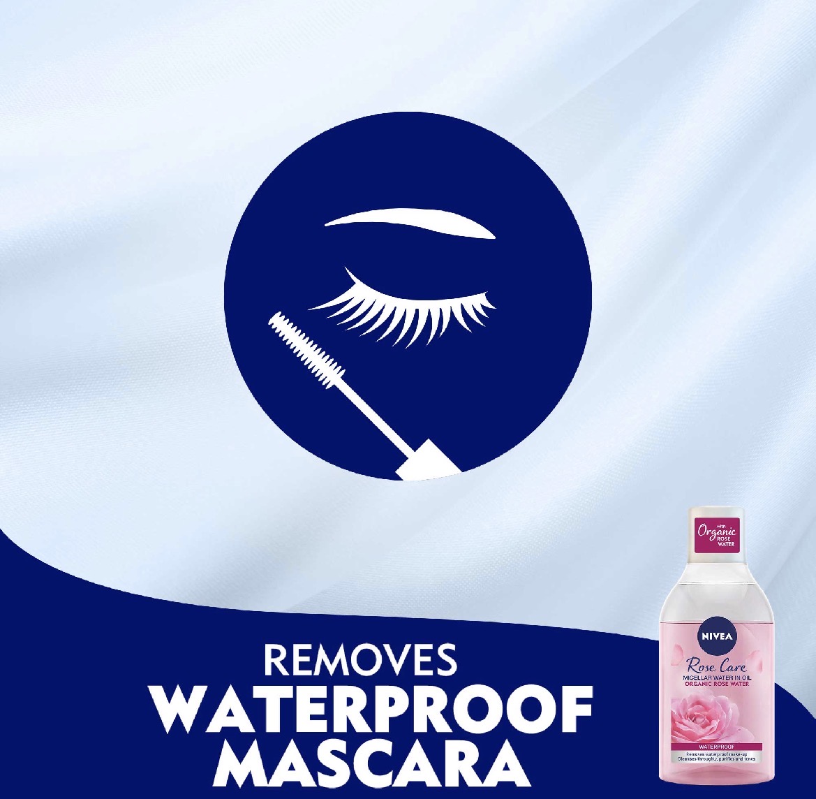 NIVEA Face Makeup Remover, Organic Rose image 2