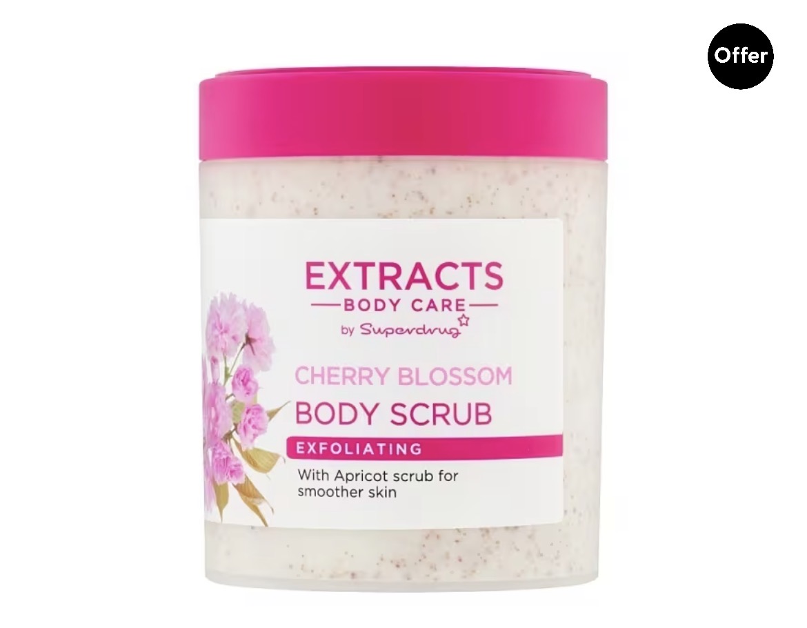 Superdrug Extracts Body Scrub Cherry Blossom