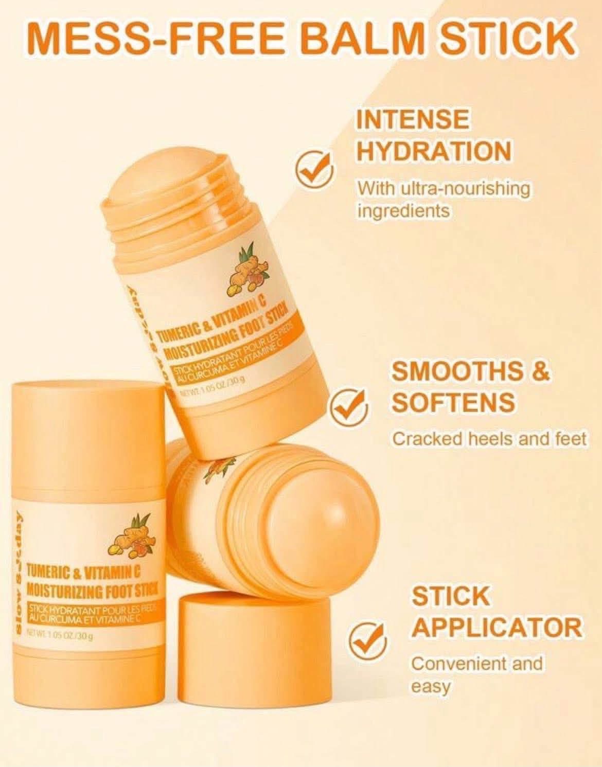 Slow Sunday Turmeric & Vitamin C moisturising foot stick image 3