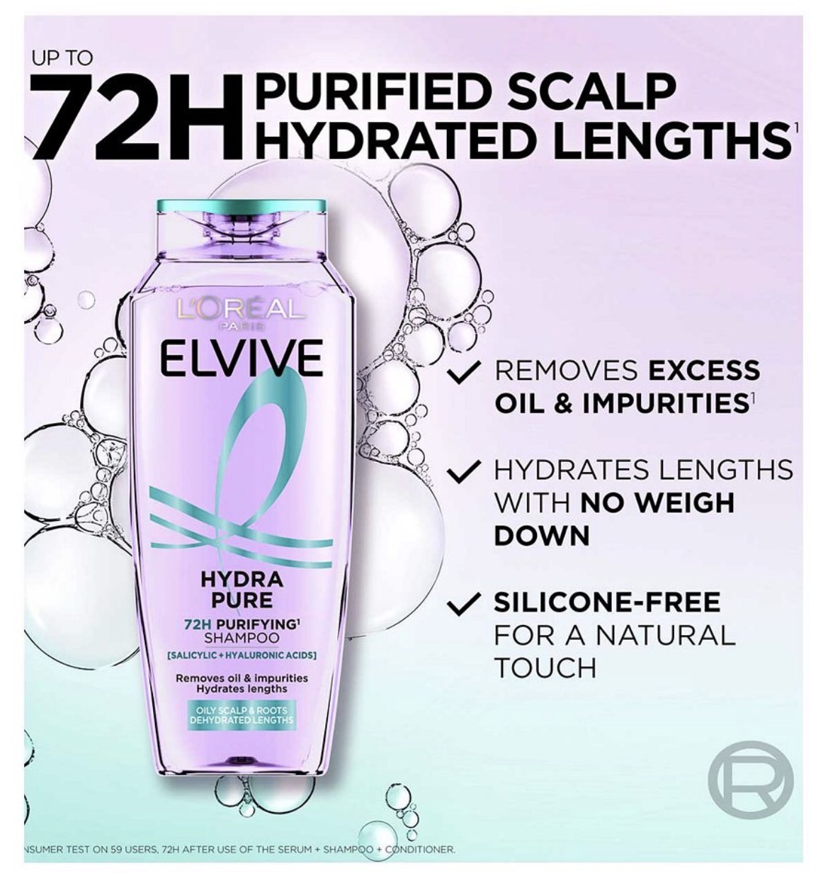 L'Oréal Paris Elvive Hydra Pure Shampoo image 2