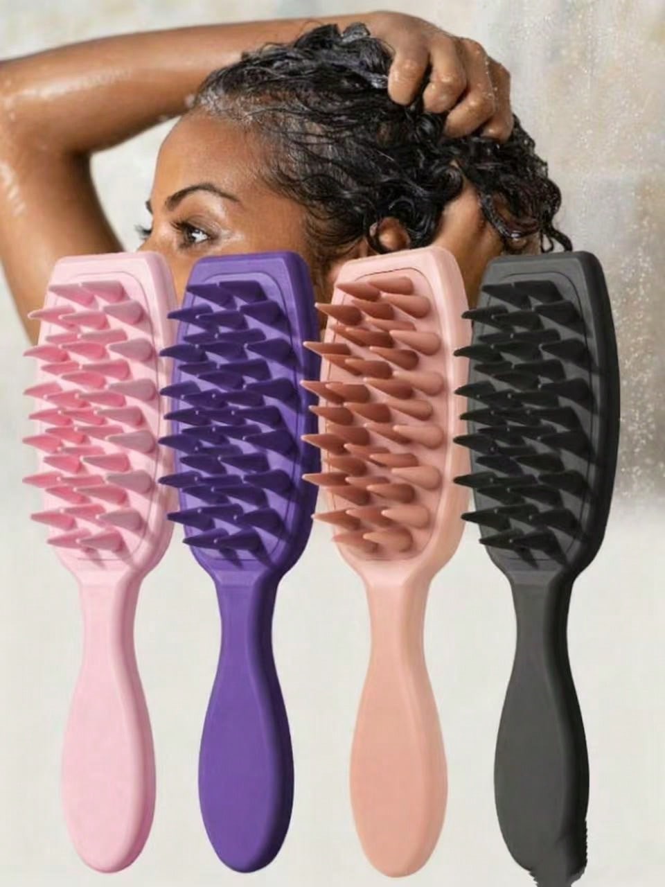 1pc silicon hair massage hair brush