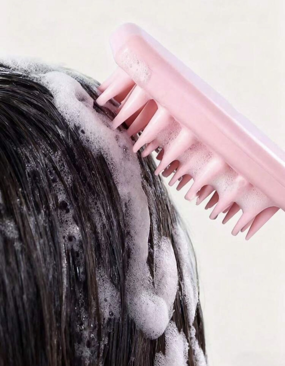 1pc silicon hair massage hair brush image 3